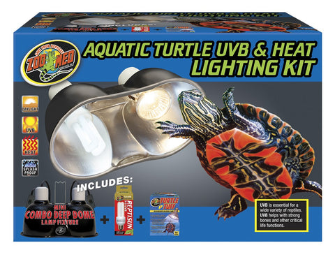 Aquatic Turtle UVB lamp; Heat Light Kit - Zoo Med