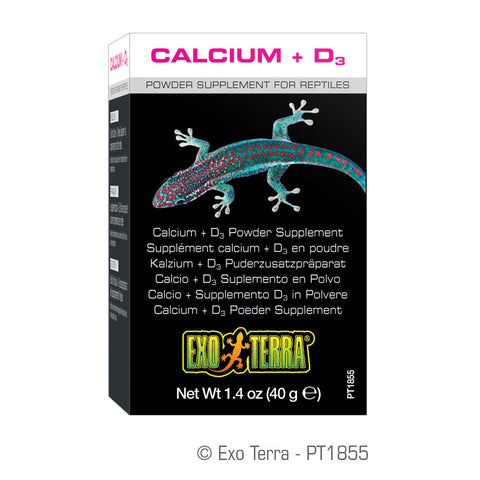 Exo Terra Calcium Vitamin D3 Supplement 40G