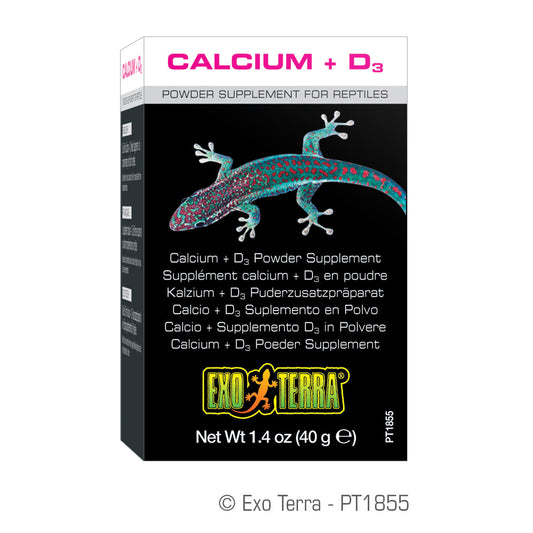 Exo Terra Calcium Vitamin D3 Supplement 40G