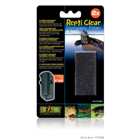 Exo Terra Repti-Clear F150 Replmt Foam Blk