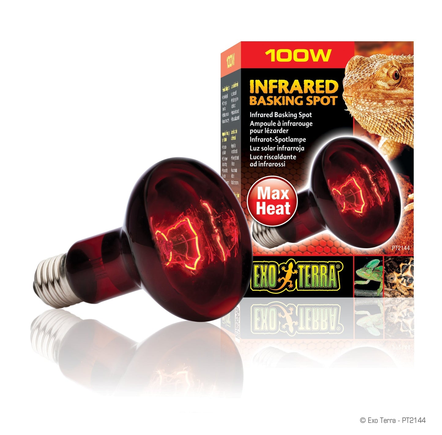 100W INFRARED BASKING SPOT LAMP PT2144 - R25 EXO TERRA