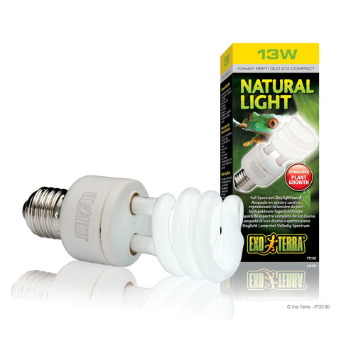 13W Natural Light Spectrum Bulb 120V Exo Terra