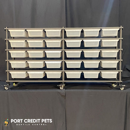 R60 RACK – REPTILE 5 LEVEL 30 BIN COMPLETE SYSTEM