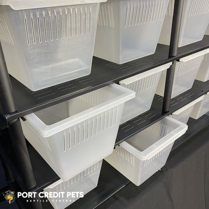 R88 RACK – ARBOREAL REPTILE 3 LEVEL 12 BIN COMPLETE SYSTEM