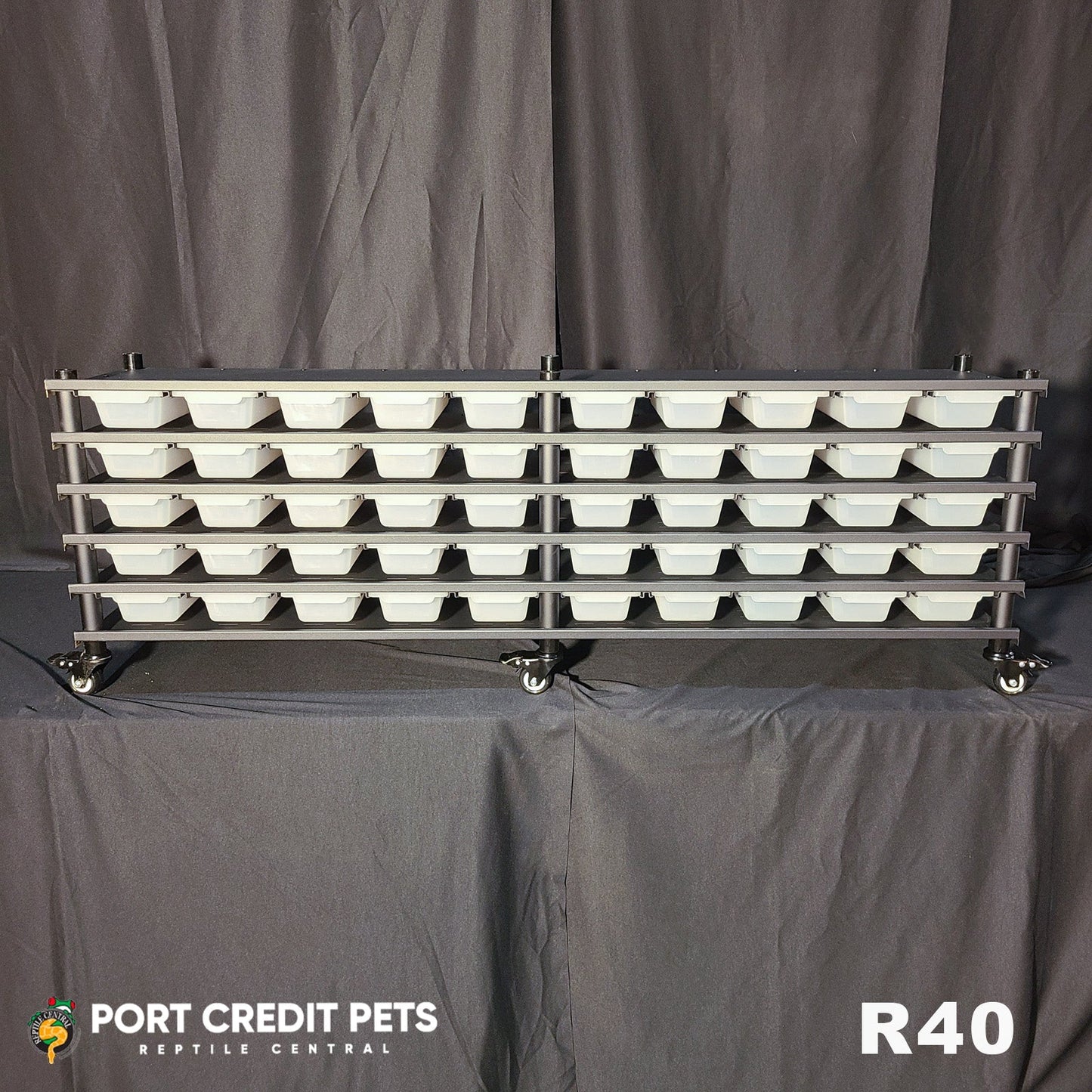 R40 RACK – REPTILE 5 LEVEL 50 BIN SYSTEM