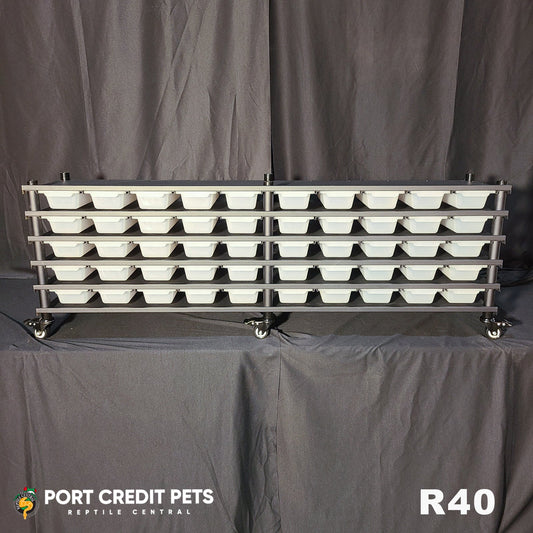 R40 RACK – REPTILE 5 LEVEL 50 BIN SYSTEM