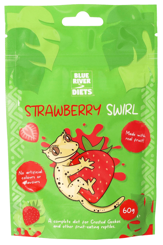 Blue River Crested Gecko Diet - Strawberry Swirl 60g