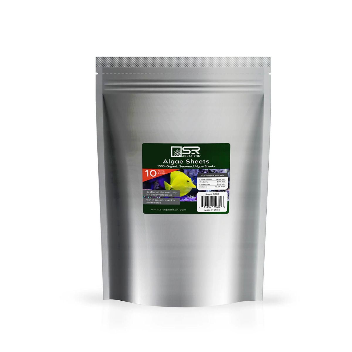 SR Aquaristik Organic Seaweed Algae - 20 Sheets