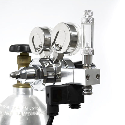 SR Aquaristik Dual Stage CO2 Regulator Kit with Bubble Counter and Solenoid Valve