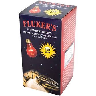FLUKER'S® RED HEAT BULB FOR REPTILES 150 W