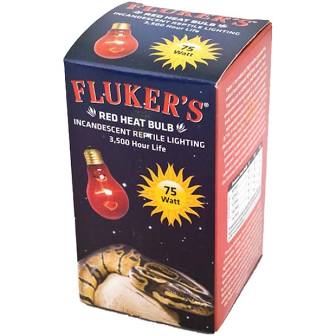 FLUKER'S® RED HEAT BULB FOR REPTILES 75 W