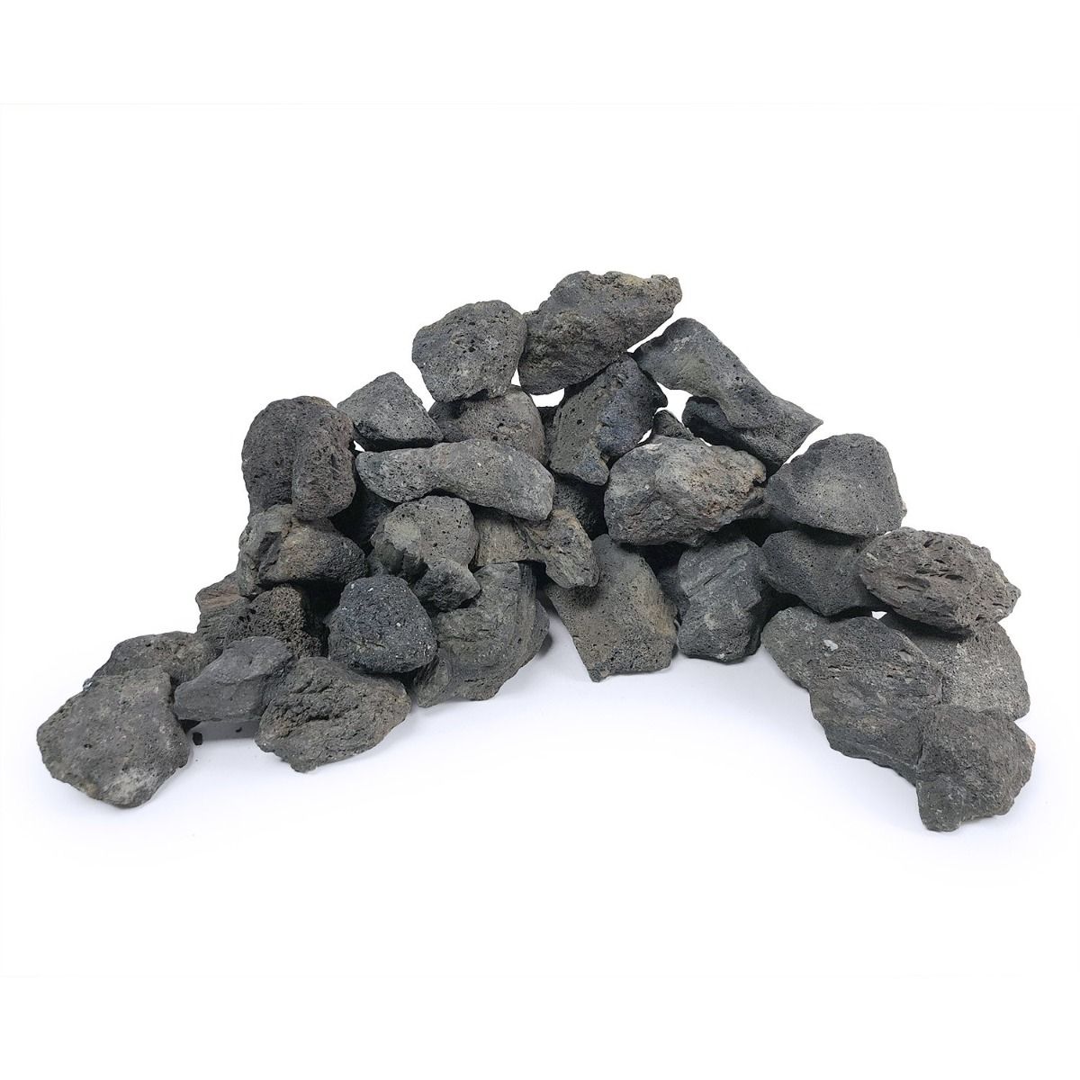SR AQUARISTIK BLACK LAVA ROCK (44 lbs Box)