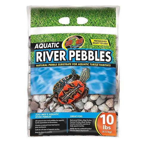 Turtle River Pebbles Substrate 10lb - Zoo Med