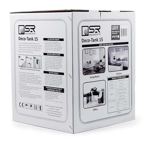SR AQUARISTIK DECO TANK 15 WHITE FINISH 4 GAL 15L