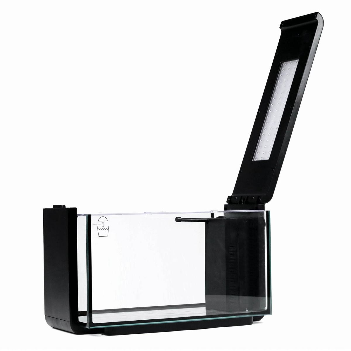 SR AQUARISTIK DECO TANK 25 BLACK FINISH 6.6 GAL 25L