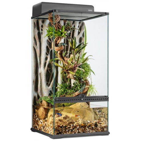 Exo Terra Advanced Paludarium & Rainforest Terrarium - Small X-Tall -  (18” x 18” x 36”)